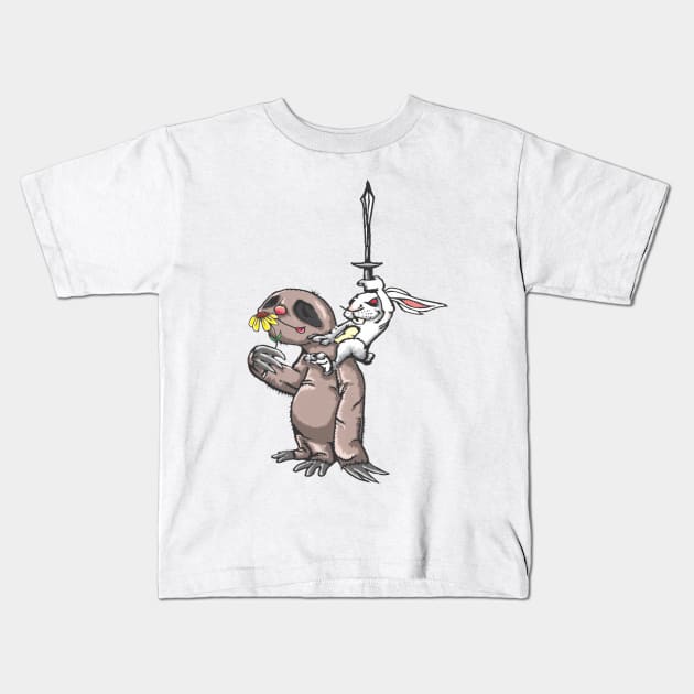 Sloth and Bunny Kids T-Shirt by Renegade Rags